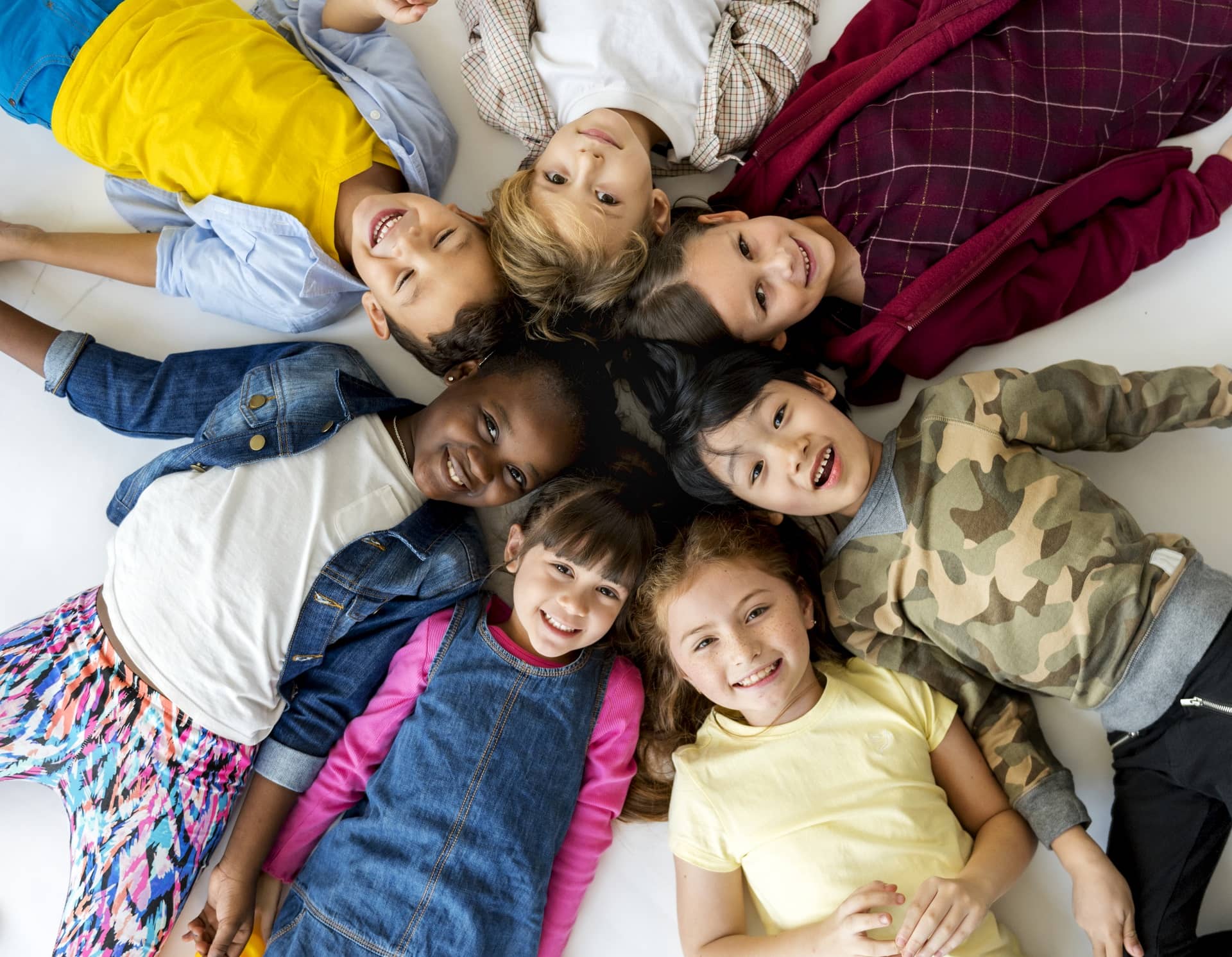 Illustration of happy youngsters